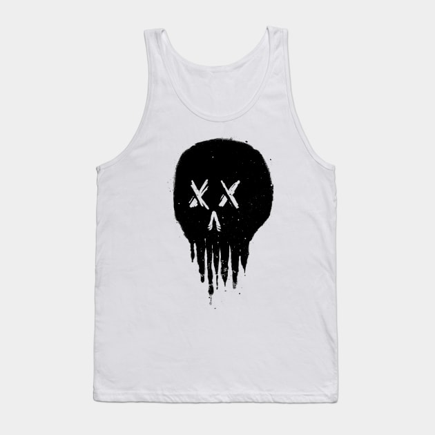 Skull Trickle Tank Top by quilimo